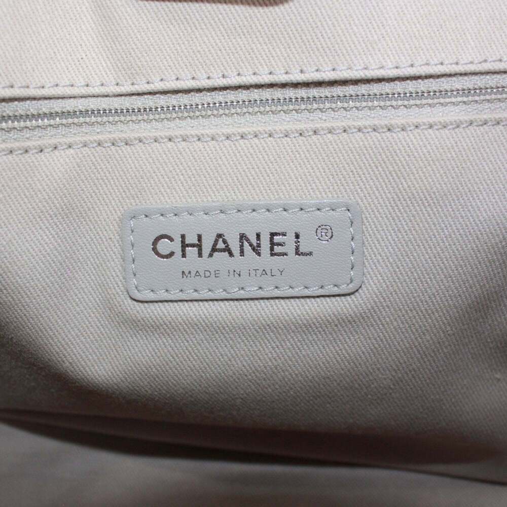 CHANEL Cream Deauville Tote Bag - Picture 9 of 13